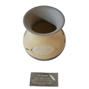 Grey Feather by Desert Pueblo Pottery Vase